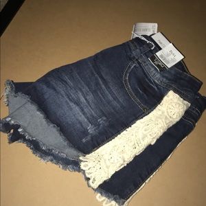 Blue jean shorts new
